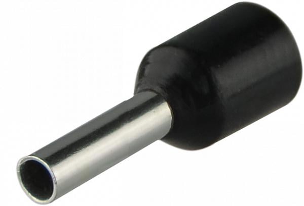 Наконечник изолированный АСКО-Укрем НТ 1,5-08 1,5 мм2 гильза 8 мм 100 шт. Черный (A0060010004)