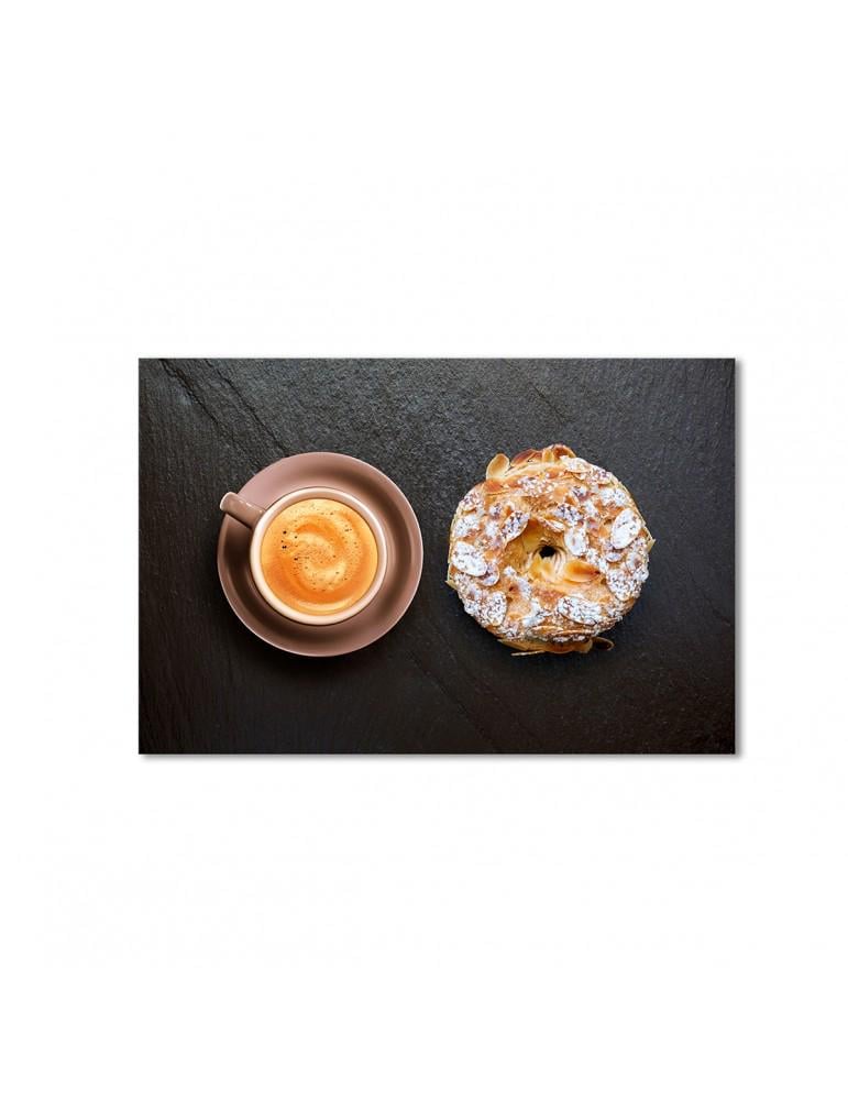 Картина модульная Пончик с кофе 1 модуль 80x120 см