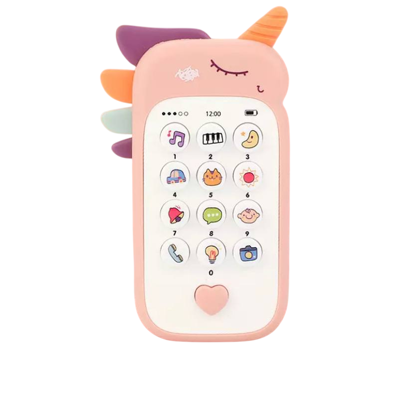 Игрушка-телефон детская развивающая WToys 90313 UA Единорожка украинская озвучка Розовый (1794821994)