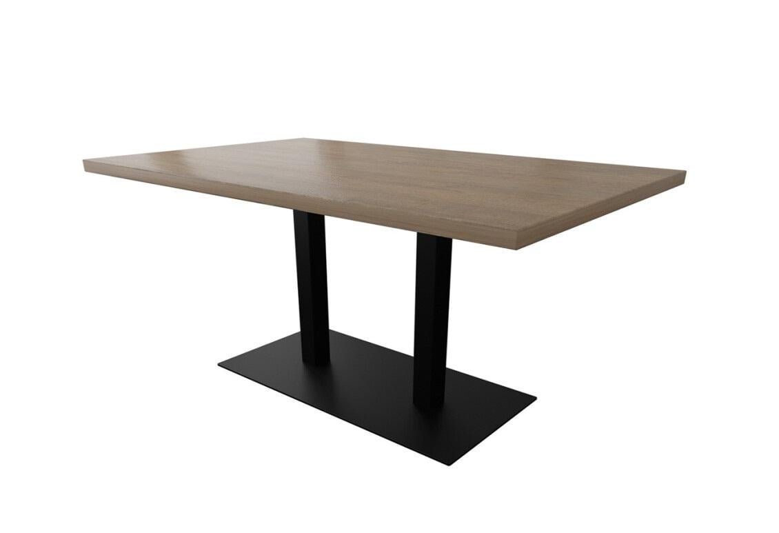 Стол барный Металл-Дизайн Тренд-1 двойной 1600х800 мм Черный бархат/Вествуд (48253)