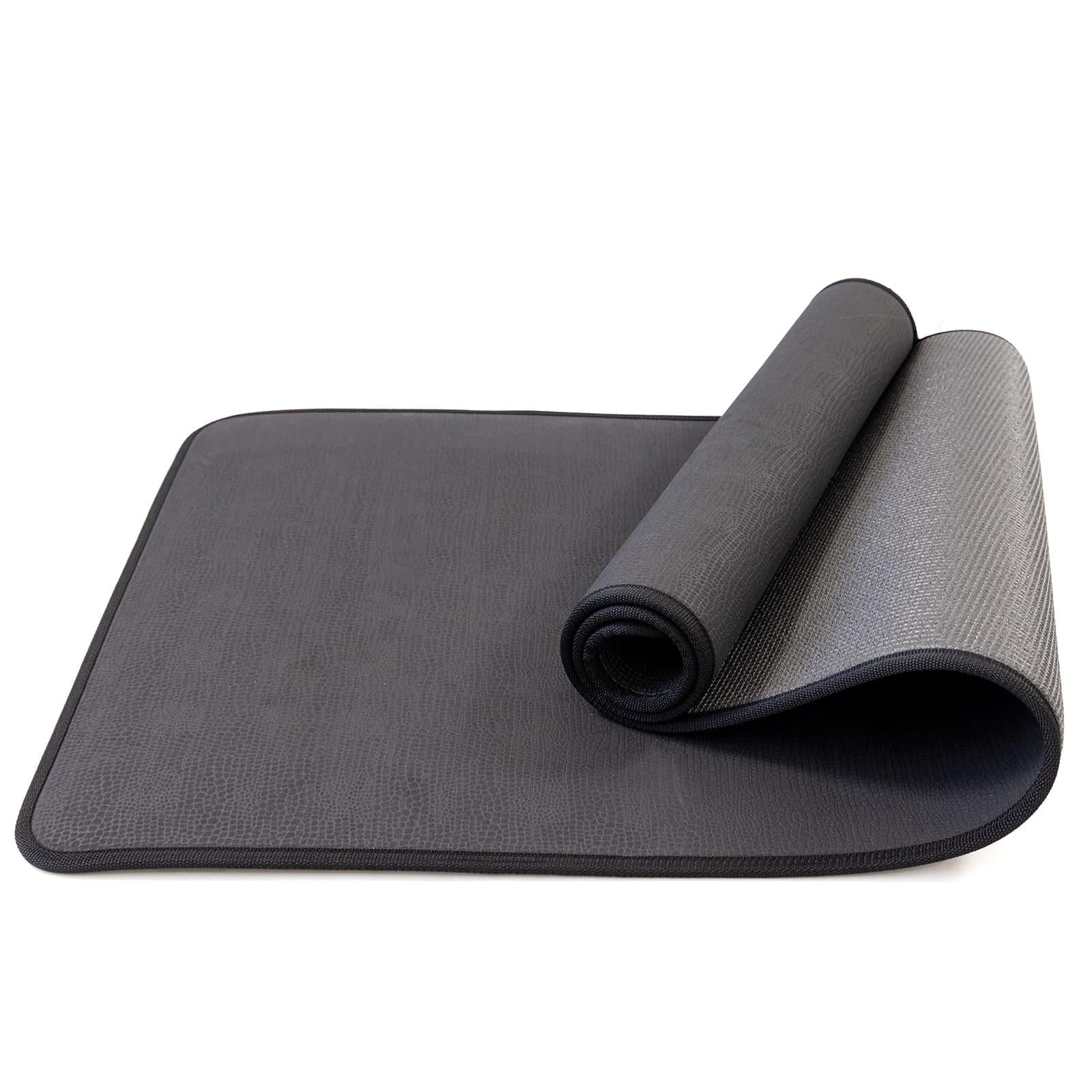 Килимок для йоги та фітнесу двошаровий OSPORT Yoga Pro+ EVA 8 мм Чорно-чорний (OF-0275)