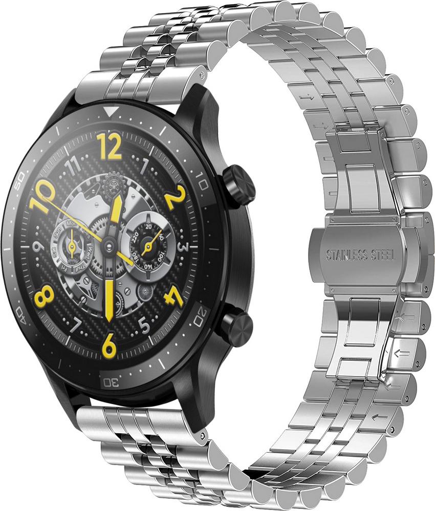 Браслет металлический Stech для Realme Watch S Pro Silver (25263-59)