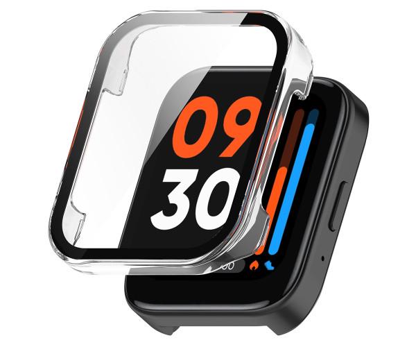 Чехол с защитным стеклом Protective Cover with Glass для Realme Watch 3 Прозрачный