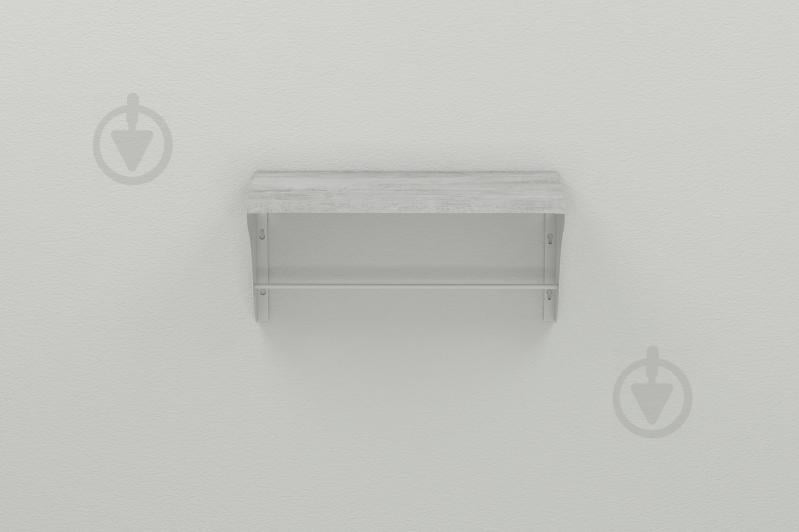 Полиця настінна Ferrum-decor Комфі 260x500x240 метал Білий ДСП Урбан Лайт 16 мм (KOM0014)