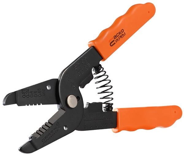 Зачистной инструмент АСКО-УКРЕМ HS-1043 для провода 0,25-0,65 мм2 обжим/резка кабеля (A0170010012)