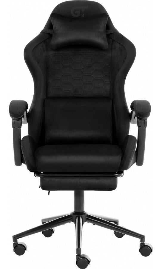 Кресло геймерское GT Racer X-2338 Fabric Black/Black Suede