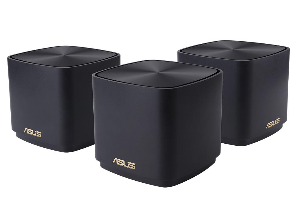 Беспроводная система Asus ZenWi-Fi XD4 3-pack 2,4/5 GHz Wi-Fi 802.11ax до 1800 Mb/s 1x100/1000 Mb/s 2 внутрених антенн Black