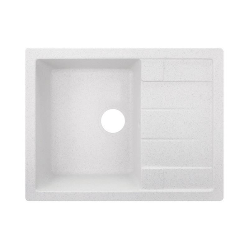 Кухонная мойка Lidz WHI-01 LIDZWHI01650500200 650x500/200 мм Белый (80490)
