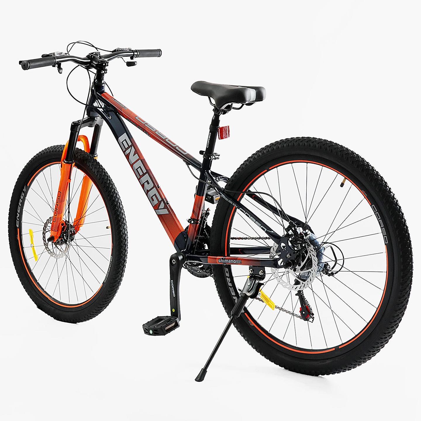 Велосипед горный Corso Energy 26"/13" Черно-оранжевый (1204798721) - фото 3 Велосипед горный Corso Energy 26"/13" Черно-оранжевый (1204798721) - фото 3