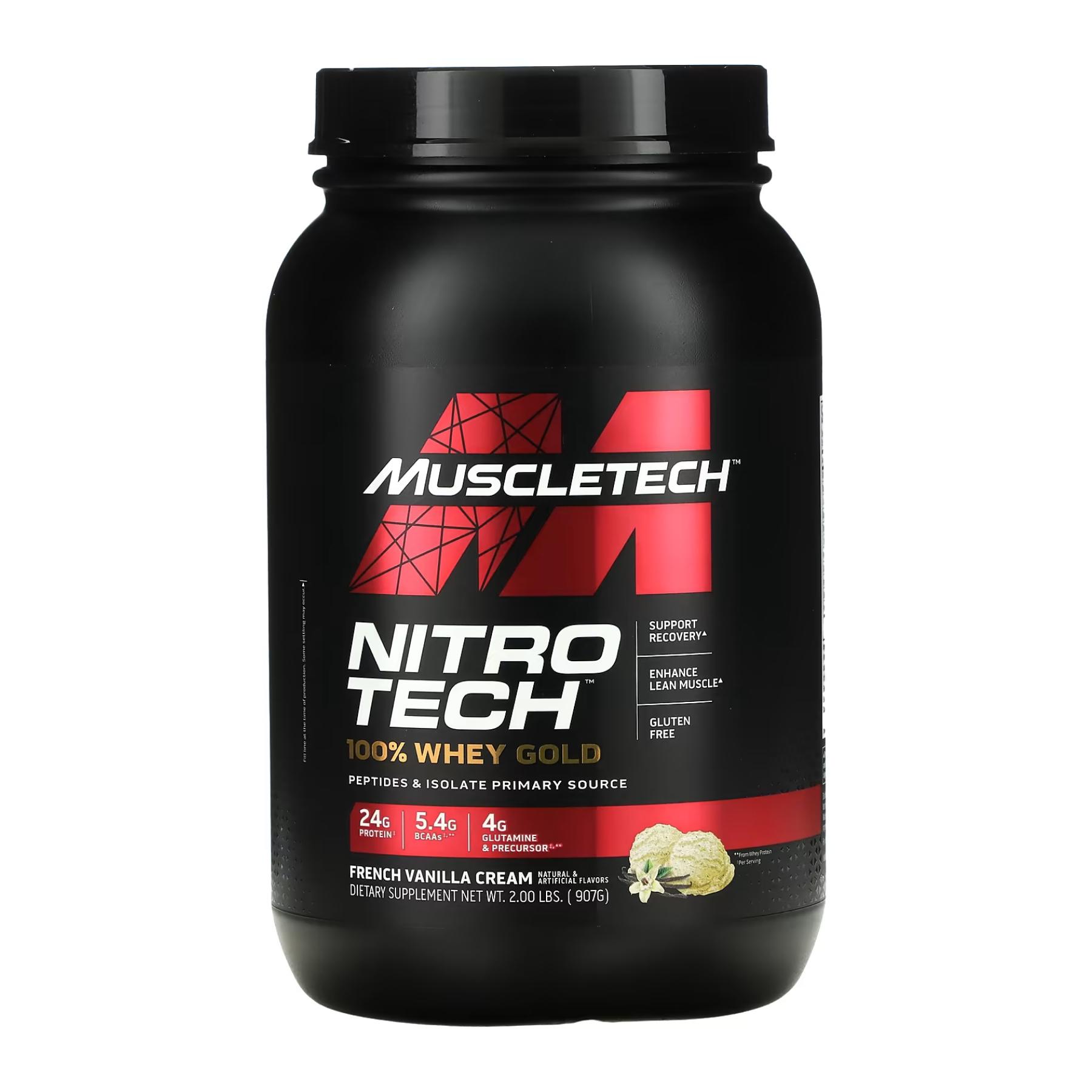 Протеин Nitro Tech 100% Whey Gold 908 г French Vanilla Cream (2023-10-2962) Протеин Nitro Tech 100% Whey Gold 908 г French Vanilla Cream (2023-10-2962)