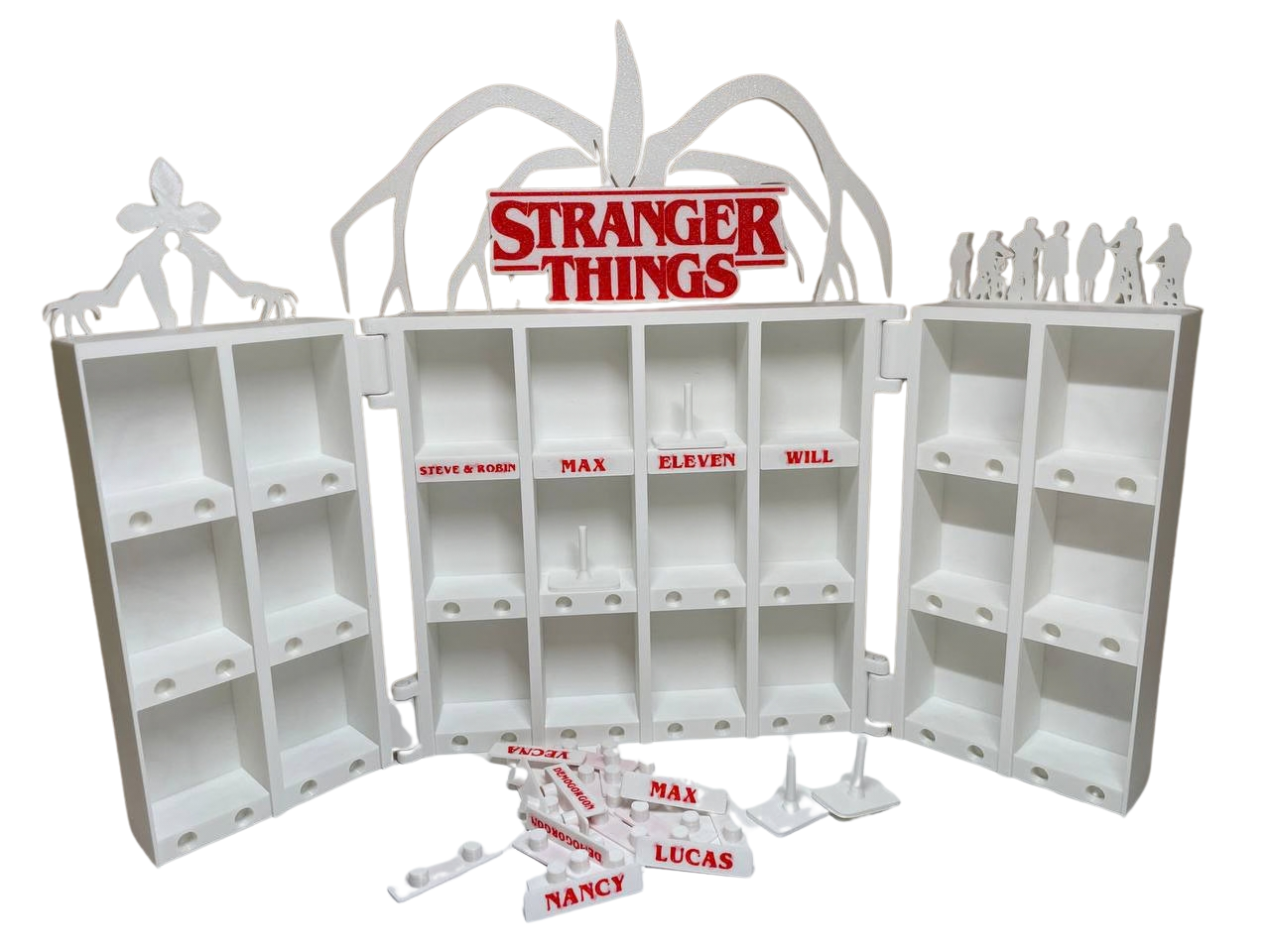 Полка-витрина для фигурок Stranger Things Kinder Joy Funko Pop для коллекции Удивительные чудеса 3D печать