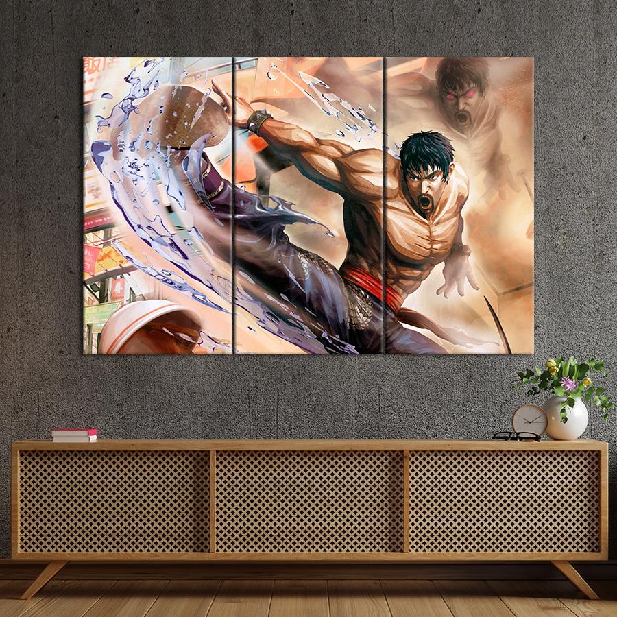 Настенний декор Герой игры Street Fighter X Tekken 78x48 см (A232-3)