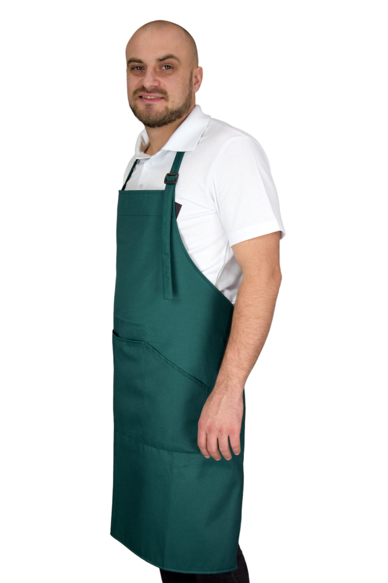 Фартух універсальний з нагрудником до колін Стандарт LuxForm Зелений (4789) - фото 3 Фартух універсальний з нагрудником до колін Стандарт LuxForm Зелений (4789) - фото 3