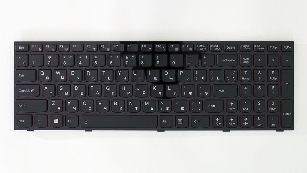 Клавіатура для ноутбука LENOVO Y500/Y510p RU/EN з підсвічуванням Black