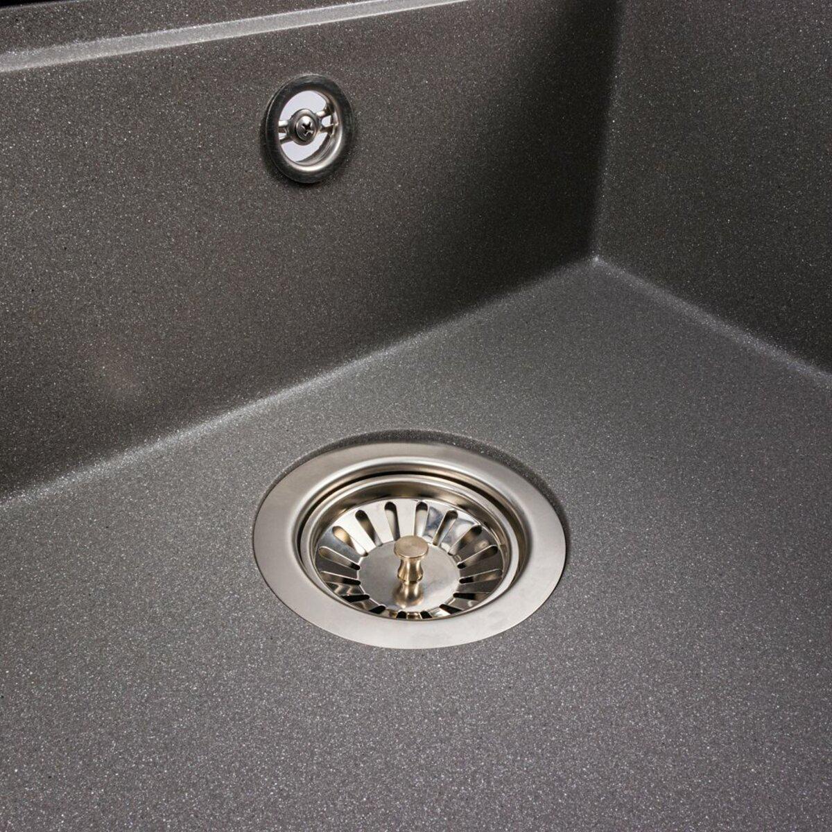 Мийка для кухні гранітна Valeso VIVA 5149 Сірий мусон матовий (033303) - фото 8 Мийка для кухні гранітна Valeso VIVA 5149 Сірий мусон матовий (033303) - фото 8