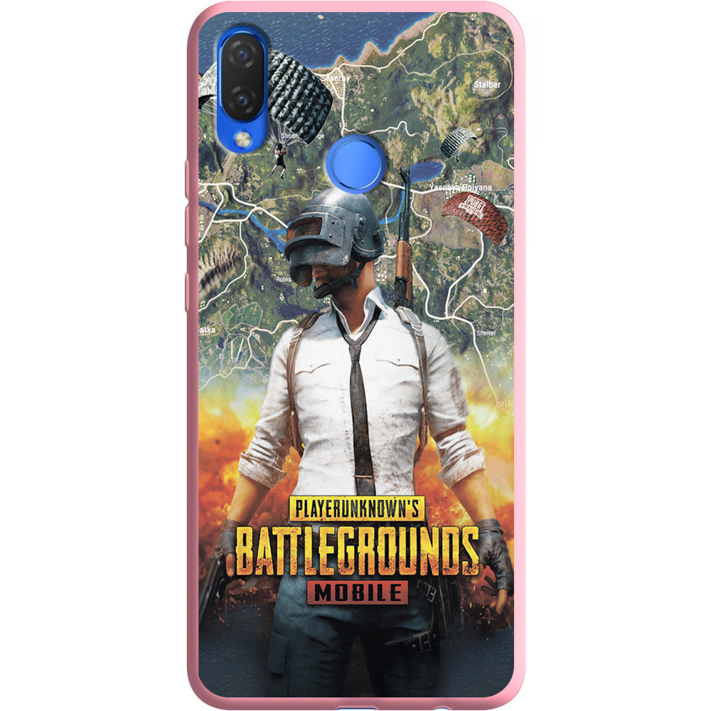 Чохол Boxface Huawei P Smart Plus PUBG Mobile Рожевий силікон (34912-up2309-36132)