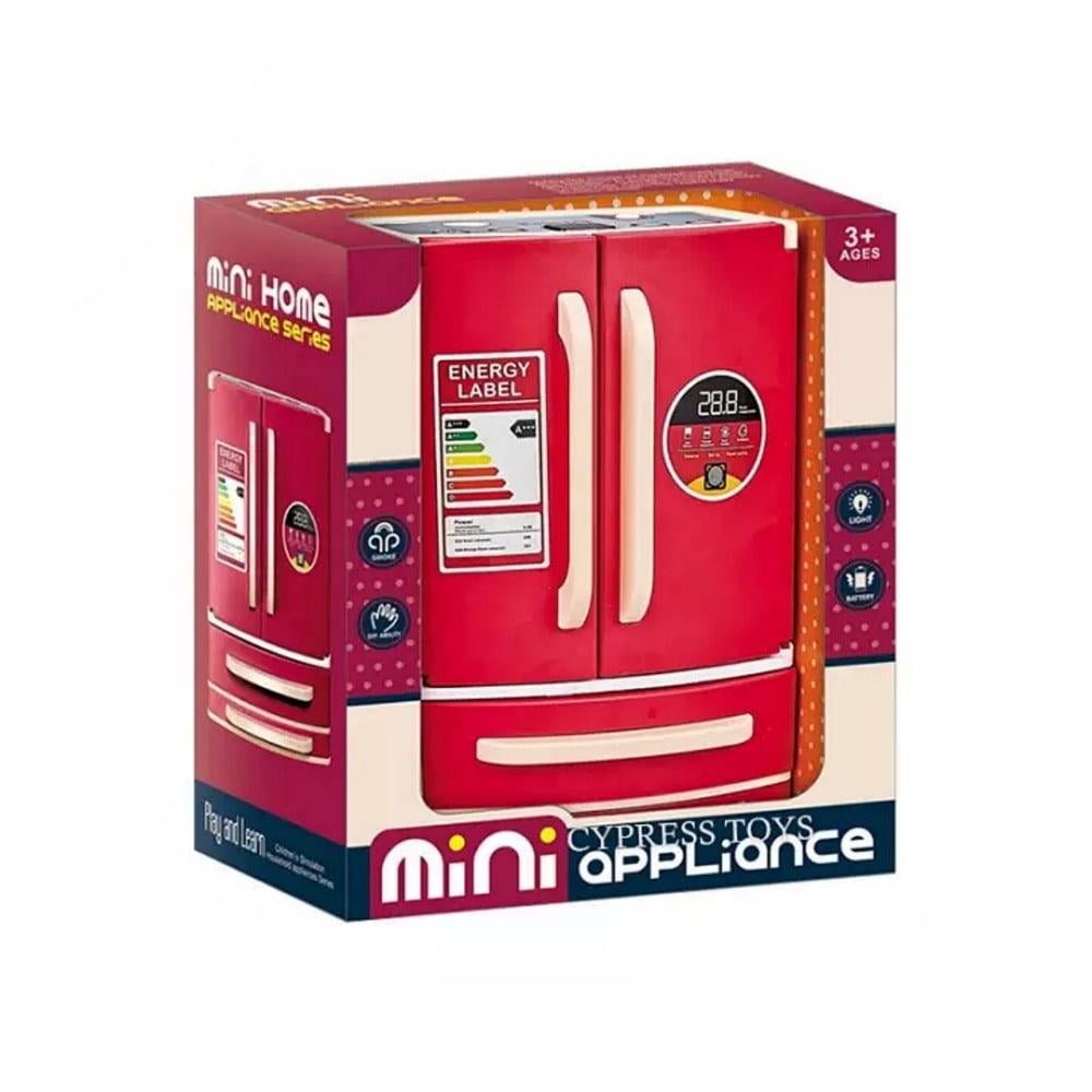 Холодильник игрушечный для ребенка со светом/музыкой/паром на батарейках (12062288)