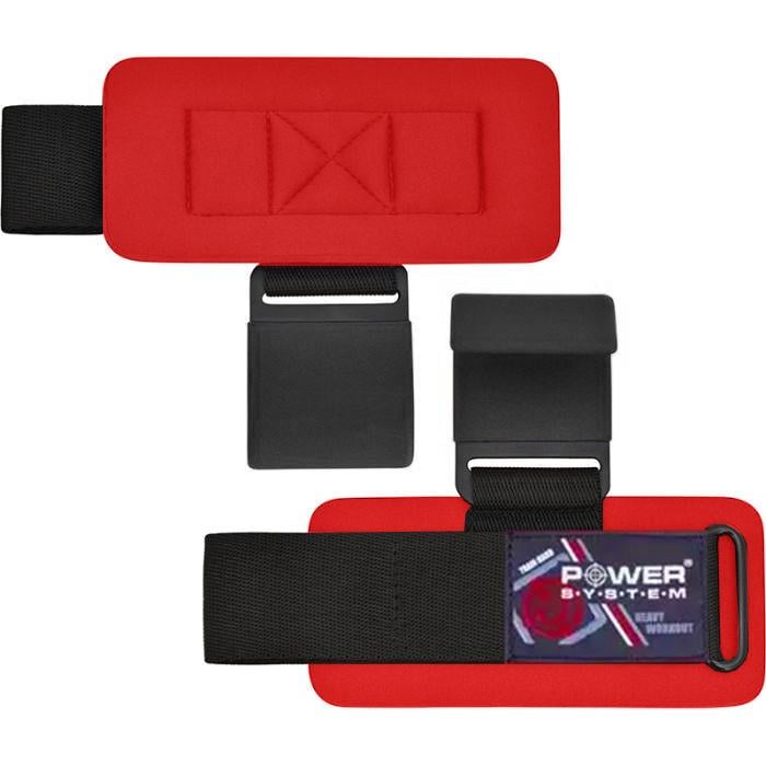 Гаки для тяги на зап'ястя Power System PS-3310 Hardcore Hooks Black/Red (A-012316)