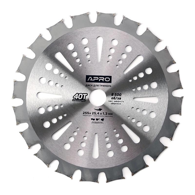 Диск для триммера Apro с твердосплавными напайками 40Т Double (830805)