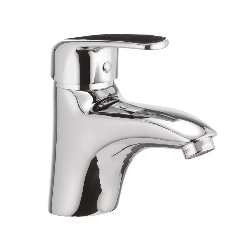 Смеситель для умывальника Cron Magic 001 с черной ручкой (CR0103)