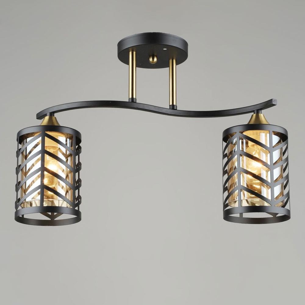 Люстра потолочная Light House SRS-20491/2 Черный/Медь