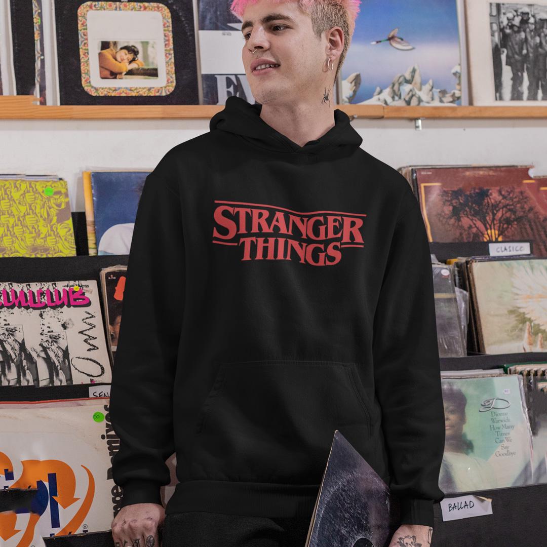 Худи флисовый унисекс Stranger Things Hellfire Club XL Черный (00000004571)