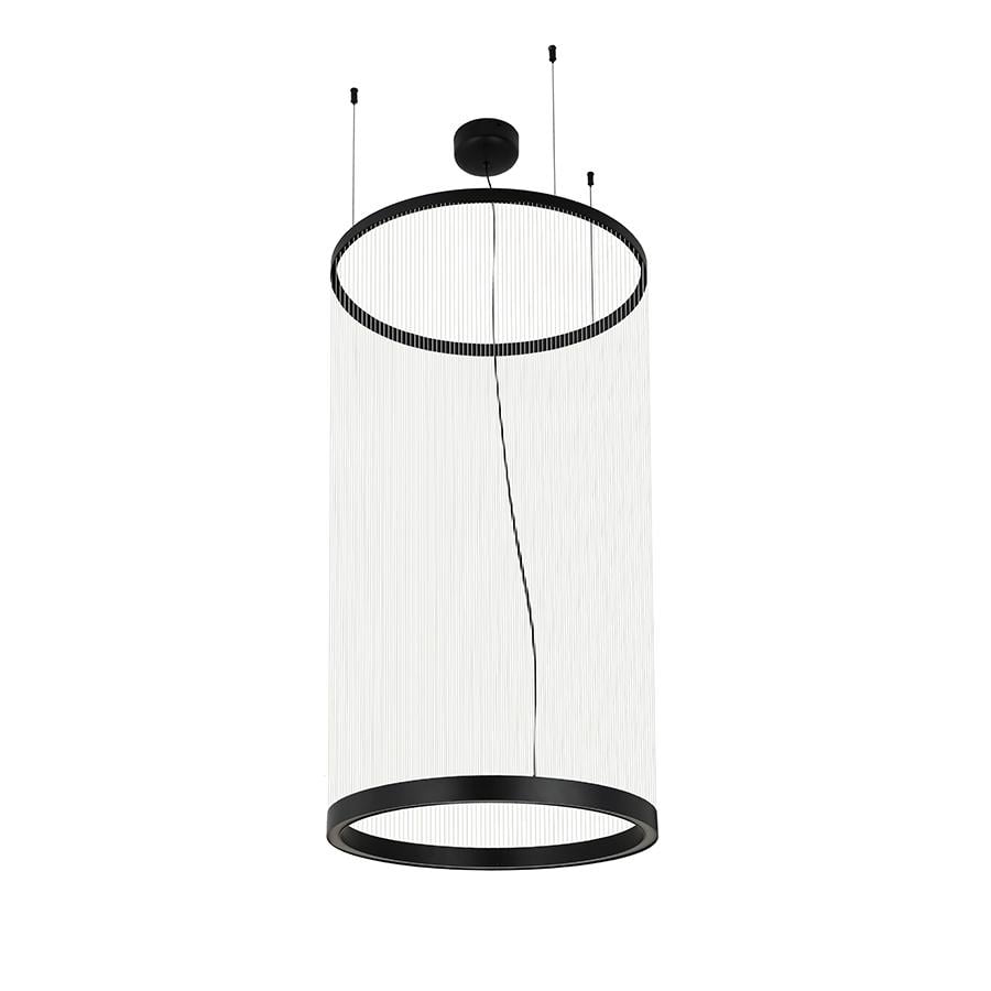 Люстра подвесная декоративная LED Levistella 792D1330 550х1130 мм Черный