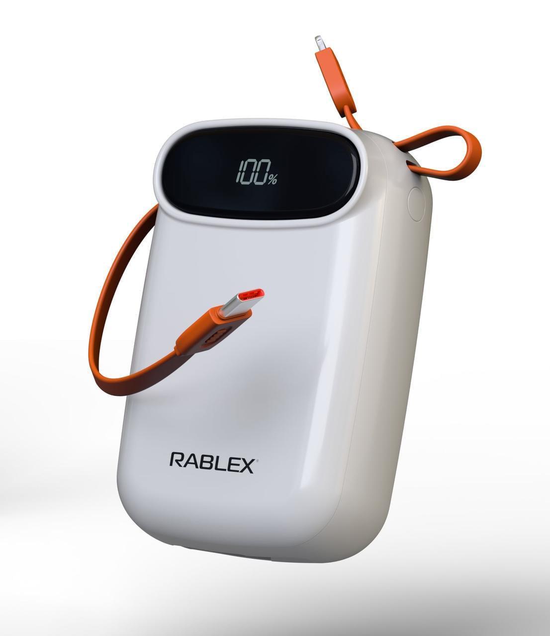 Повербанк Rablex RB10FP 10000mAh із вбудованим кабелем USB-C PD35W (2824875956)