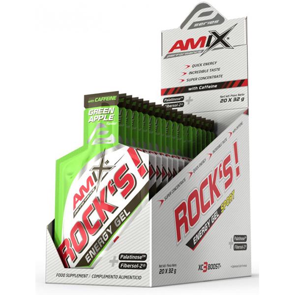 Гель із кофеїном Amix Nutrition Rock's Energy Gel with Caffeine 32 г Зелене яблуко (11135002) - фото 2 Гель із кофеїном Amix Nutrition Rock's Energy Gel with Caffeine 32 г Зелене яблуко (11135002) - фото 2