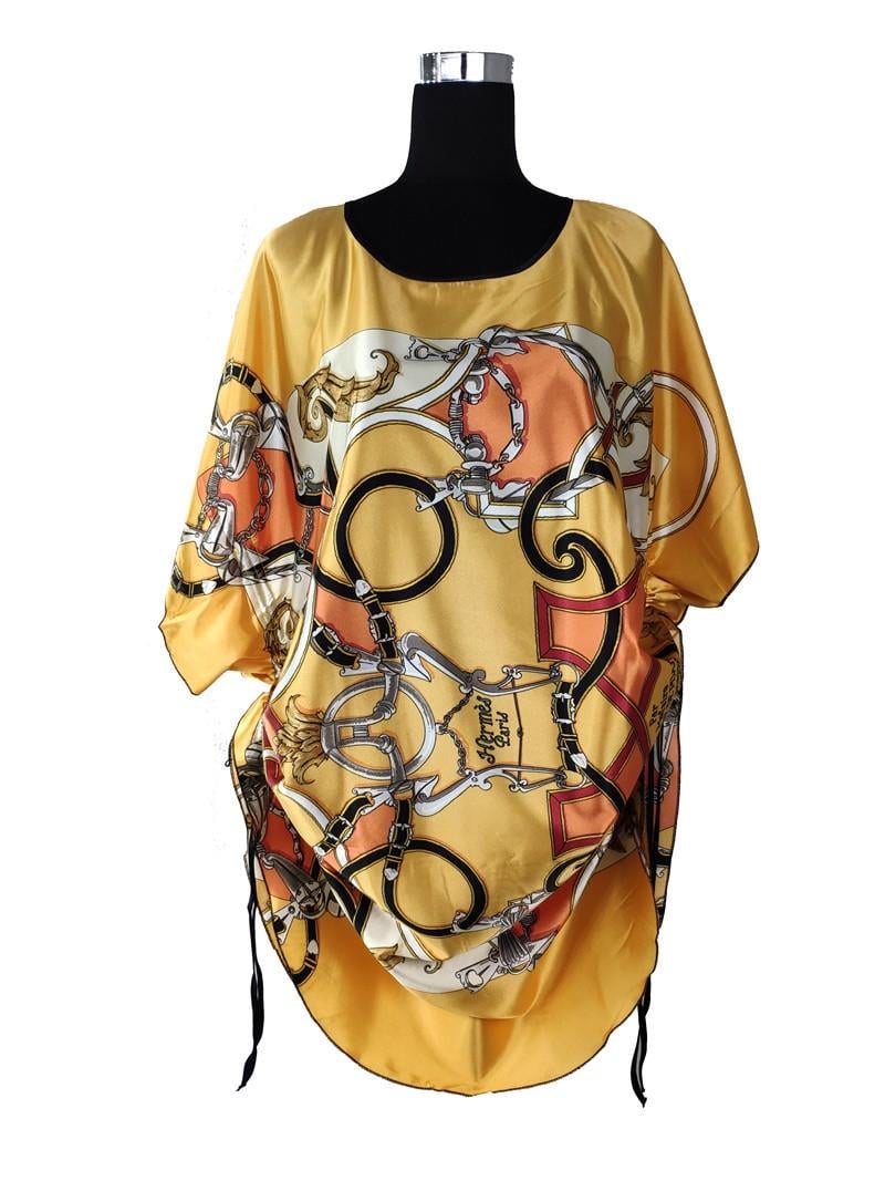 Туніка зі штучного шовку універсального розміру (C1911) - фото 2 Туніка зі штучного шовку універсального розміру (C1911) - фото 2