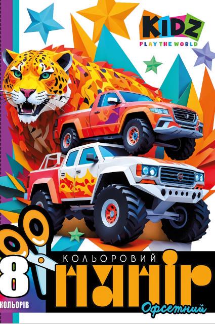 Набір паперу кольорового одностороннього А4 25125 офсетного А4 8 арк. (MTT-199819)