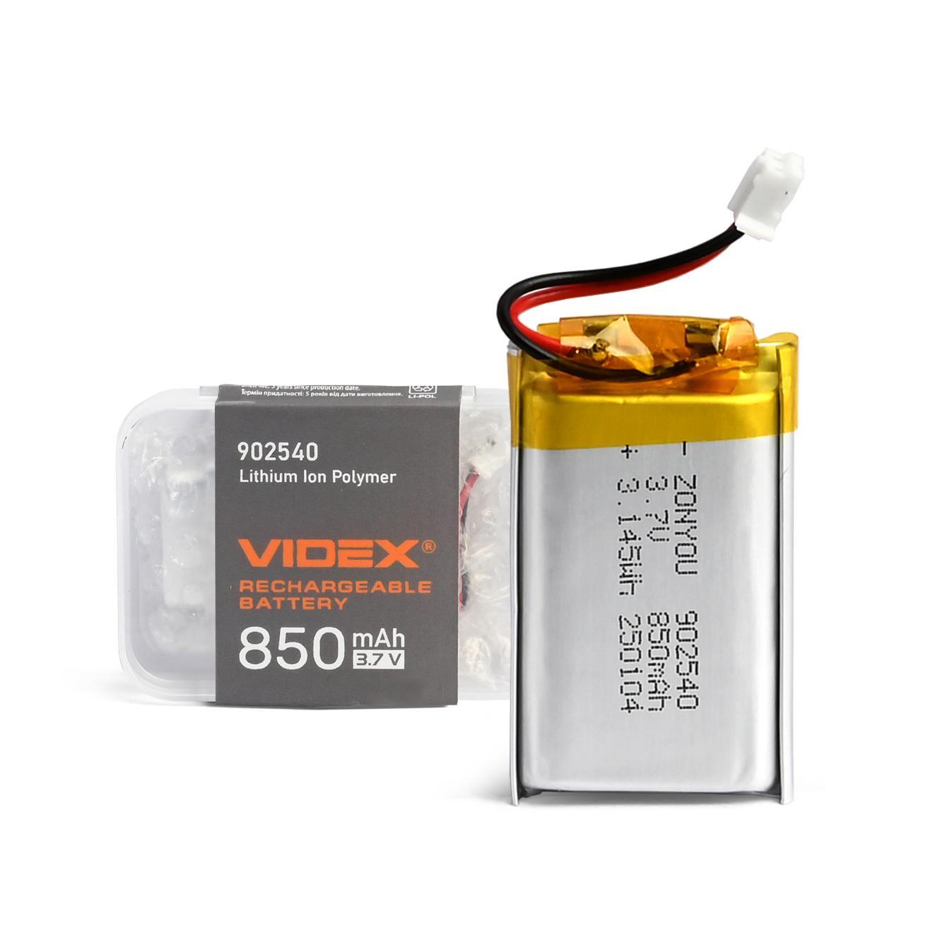 Аккумулятор Videx Li-pol VLF-B902540-85 850 mAh (29924705)