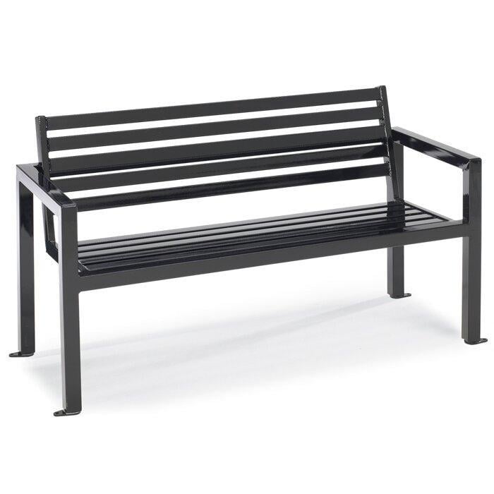 Скамья уличная Loft NS-2187 880x1600x400 мм Черный (6156d58f3edc877ba8589af3)