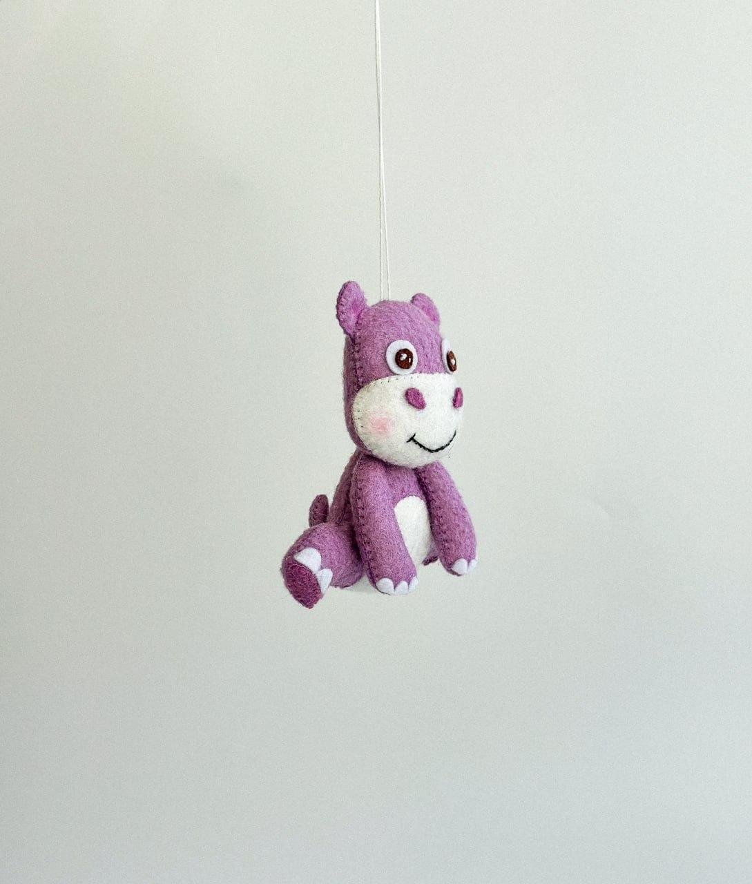 Мягкая игрушка фетровая бегемот ручная работа (29472387)