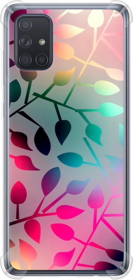 Чехол на Samsung Galaxy A71 2020 A715F Листья (2235sp-1826-42517)