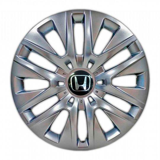 Ковпаки автомобільні SKS 429 R16 з логотипом Honda 4 шт. Сріблястий