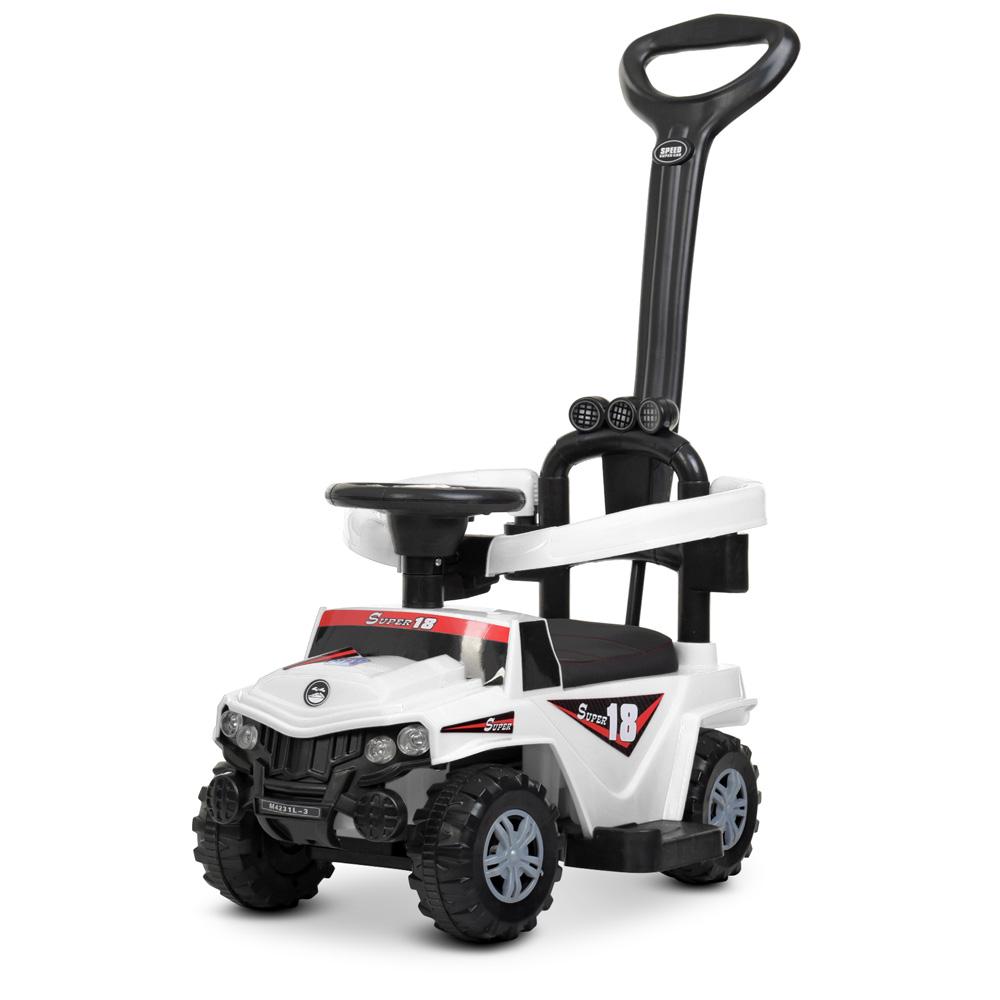 Каталка-толокар Bambi Racer M 4231L з музикою та м’яким сидінням Білий (26577920)