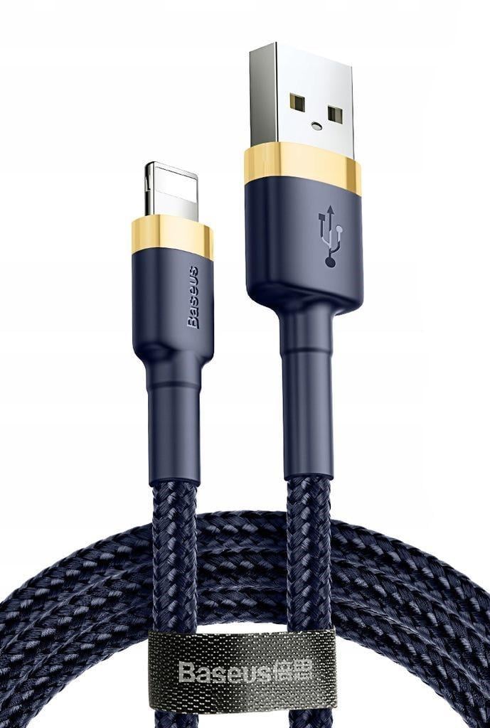 Кабель Baseus cafule USB For iP 1,5A 2 м Dark blue/Gold