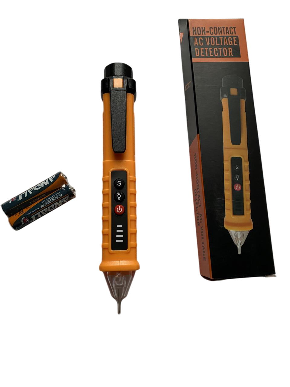 Тестер напруги безконтактний зі світловою та звуковою індикацією з ліхтарем (2398004987)