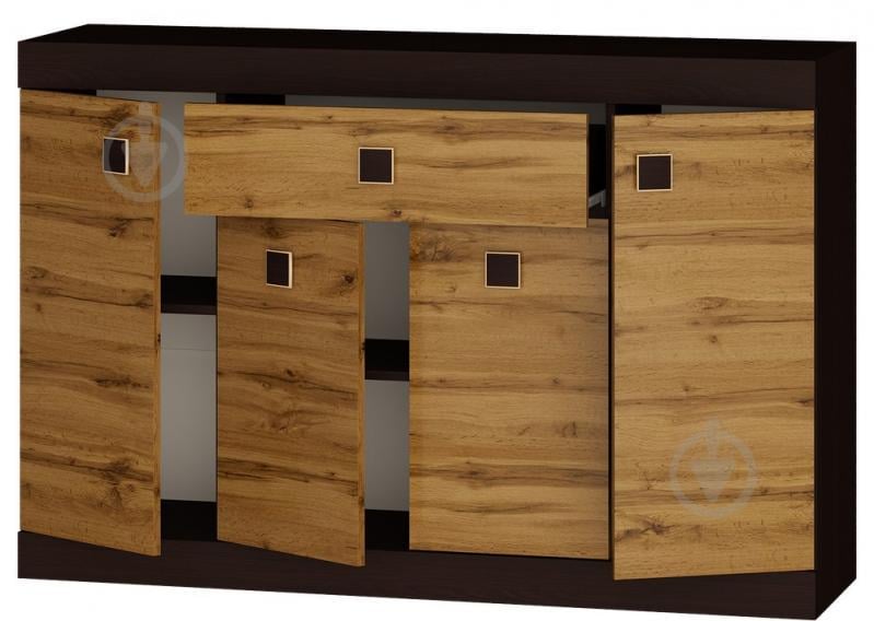 Великий комод з дверима та ящиком Еверест Соната-7 венге + аппалачі Великий комод з дверима та ящиком Еверест Соната-7 венге + аппалачі