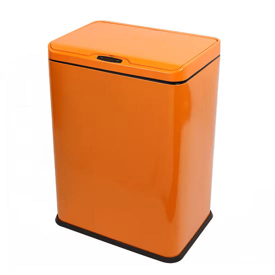 Відро для сміття Smart trash can з кришкою зі смарт-датчиком наближення 10 л Помаранчевий (opt-105801)