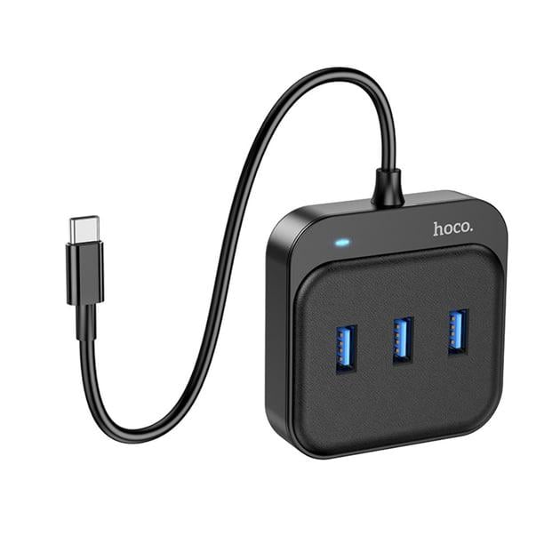 USB-хаб Hoco HB31 Type-C на 4 порта USB 3.0 кабель 0,2 м (29781713)