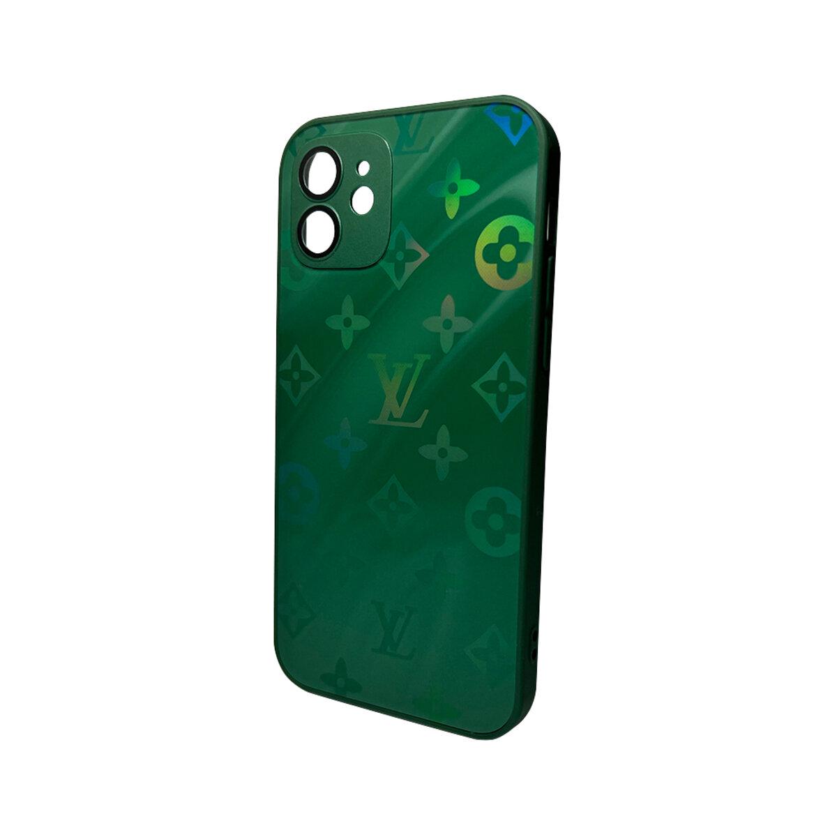 Противоударный чехол для Apple iPhone 13 AG Glass Gradient Frame Cangling Green