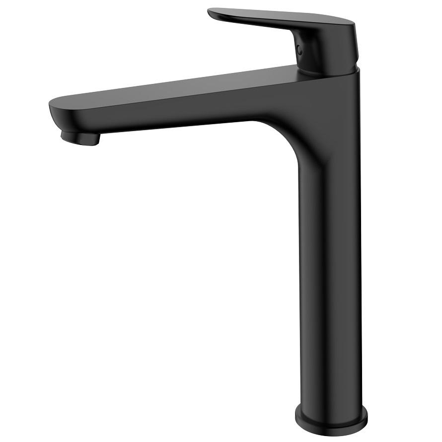 Смеситель для умывальника Primera Life 5521020B высокий однорычажный Черный (212849)