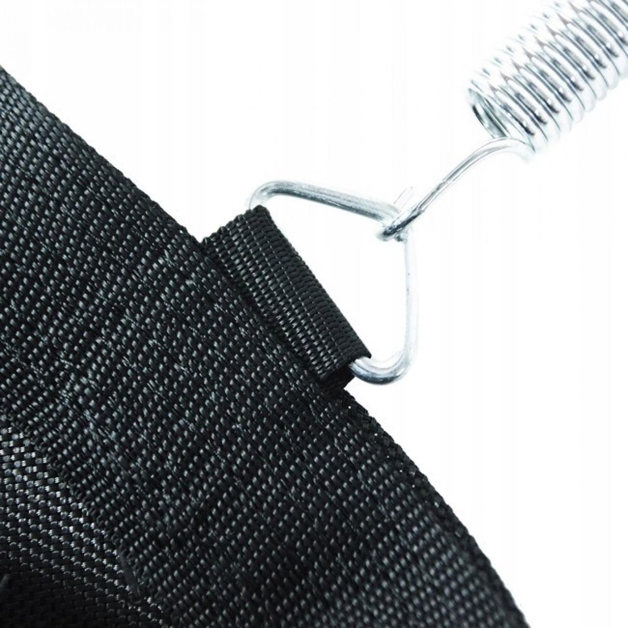 Прыжковое полотно для батута Springos 12FT 366 см 72 пружины Black - фото 3