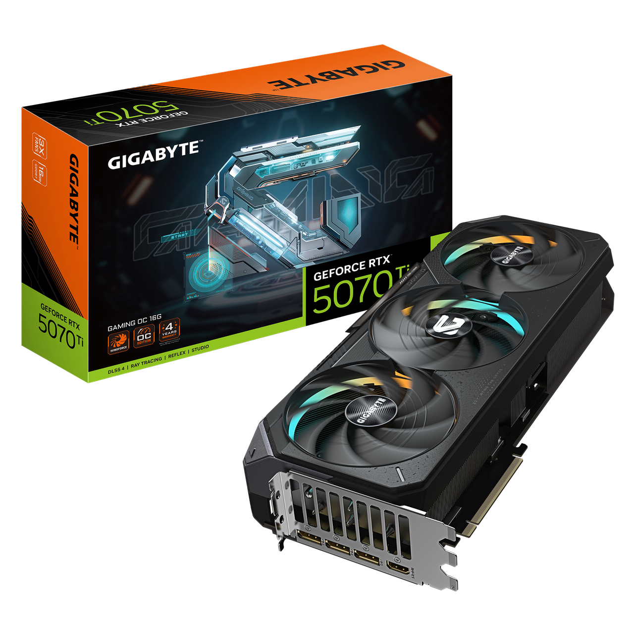 Видеокарта RTX 5070 Ti 16GB GDDR7 Gaming OC Gigabyte (GV-N507TGAMING OC-16GD) Видеокарта RTX 5070 Ti 16GB GDDR7 Gaming OC Gigabyte (GV-N507TGAMING OC-16GD)