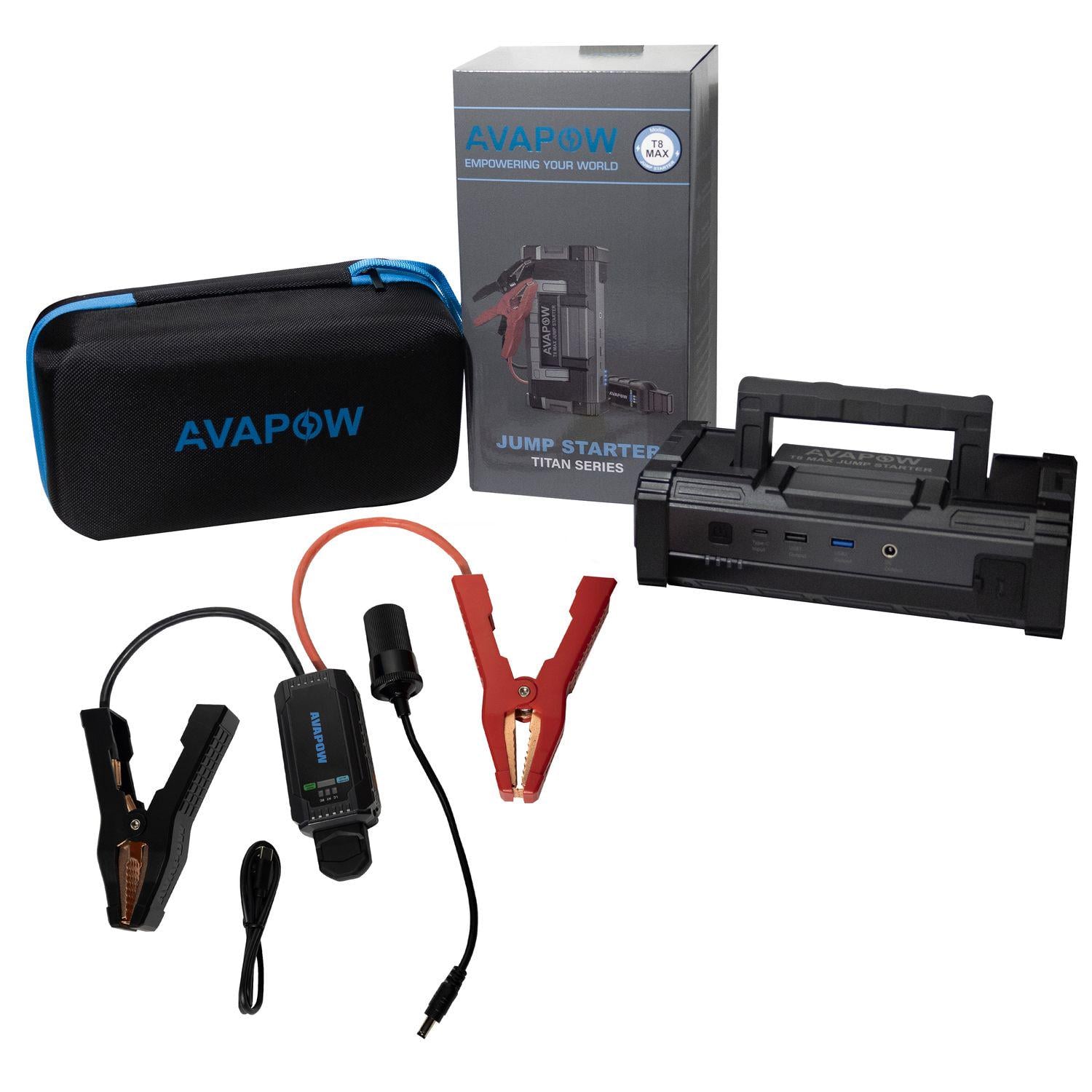 Пусковое устройство Jump Starter для авто AVAPOW A68/T8 MAX 6000A 88 80Wh/24000mAh