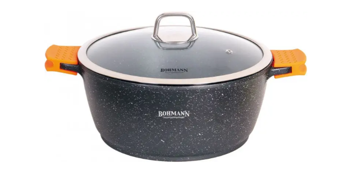 Кастрюля Bohmann с мраморным антипригарным покрытием 17,5 л 40 см (7350-40)