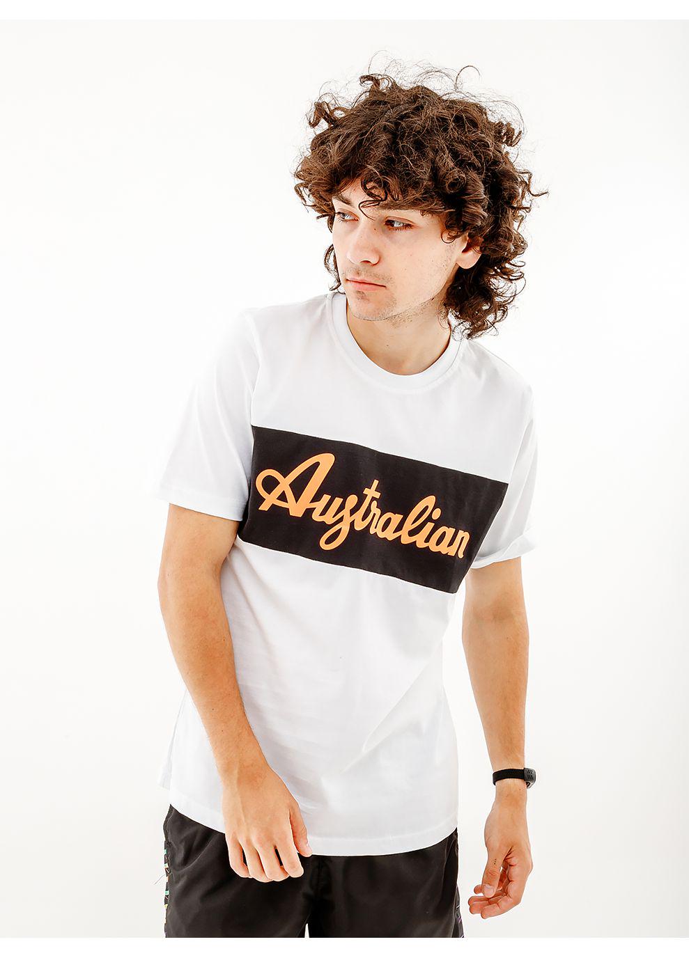 Футболка мужская Australian COTTON LOGO T-SHIRT M Белый (7dLSUTS0004-002B M)