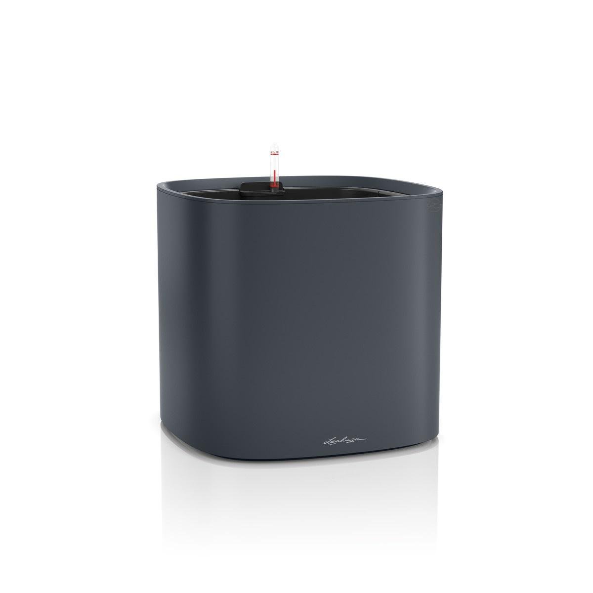 Умный горшок Lechuza PILA Color Planter 35 квадратный 14,5 л 35x33 см Темно-серый